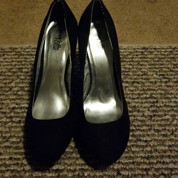 Charlotte Russe Shoes - Black Wedges